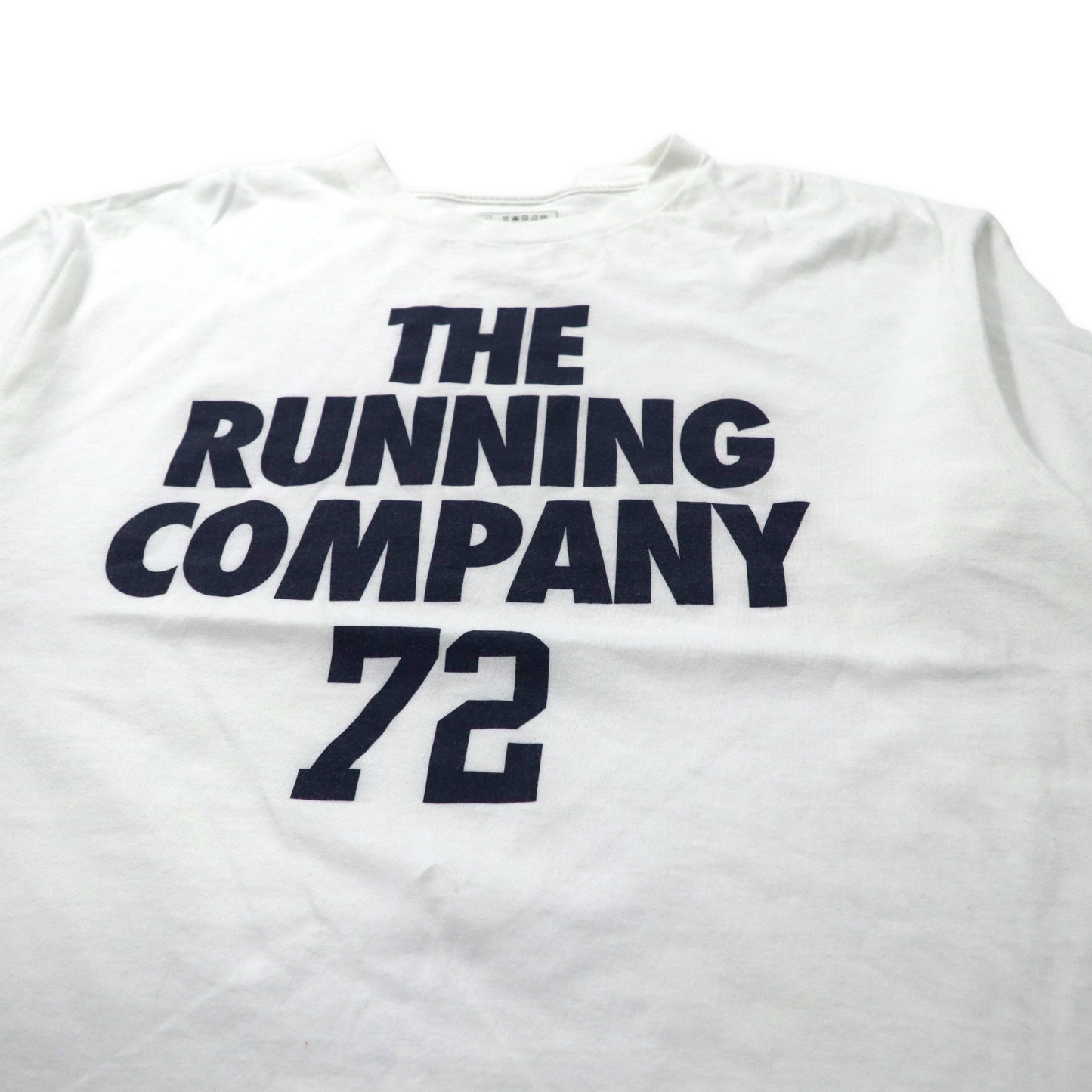 NIKE プリントTシャツ L ホワイト コットン THE RUNNING COMPANY ナンバリング