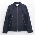 KATHARINE HAMNETT LONDON Single Riders Jacket L Black Double Zip Made in Japan