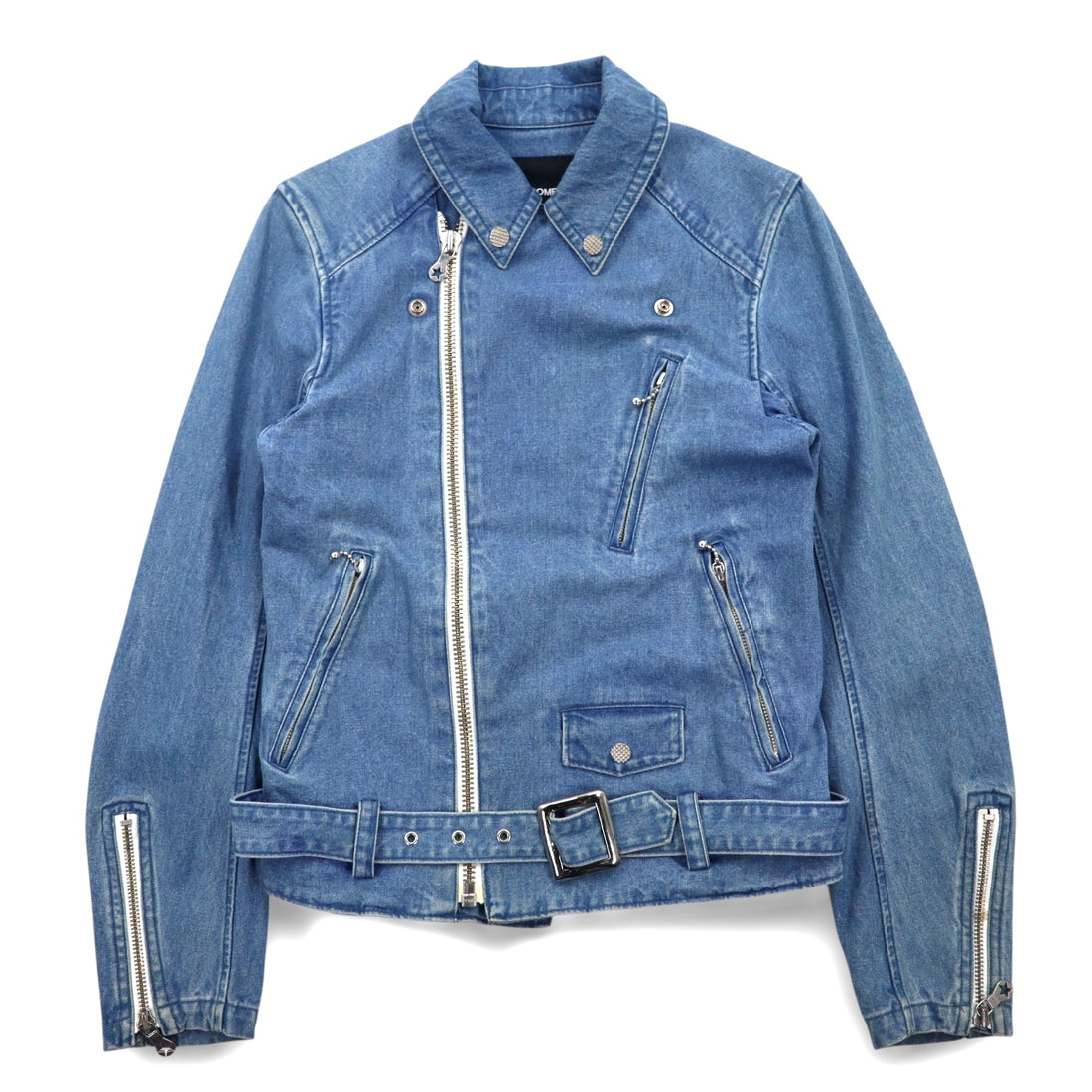 PHENOMENON デニム ダブル ライダースジャケット M インディゴ ブルー コットン JKT-235 日本製