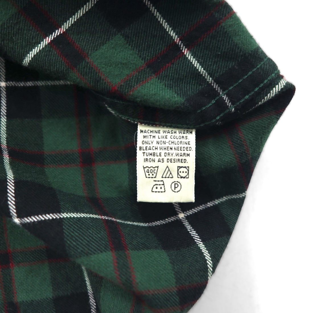 Eddie Bauer 90年代 ビッグサイズ ボタンダウン フランネルシャツ L グリーン コットン チェック