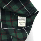 Eddie Bauer 90年代 ビッグサイズ ボタンダウン フランネルシャツ L グリーン コットン チェック