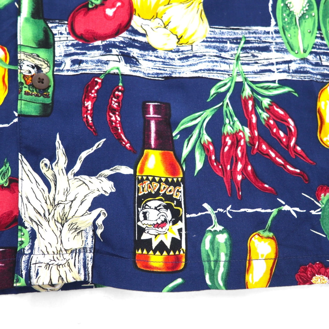 Big Dogs 90s Aloha Shirt XL Navy Rayon All-over Pattern
