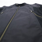 KATHARINE HAMNETT LONDON Single Riders Jacket L Black Double Zip Made in Japan