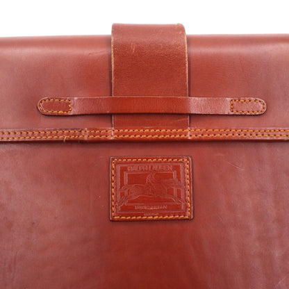 Ralph Lauren スクエア レザー ショルダーバッグ ブラウン EQUESTRIAN