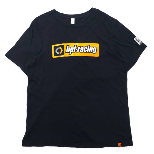 hpi-racing プリントTシャツ XL ブラック コットン US企業 ラジコン ビッグサイズ