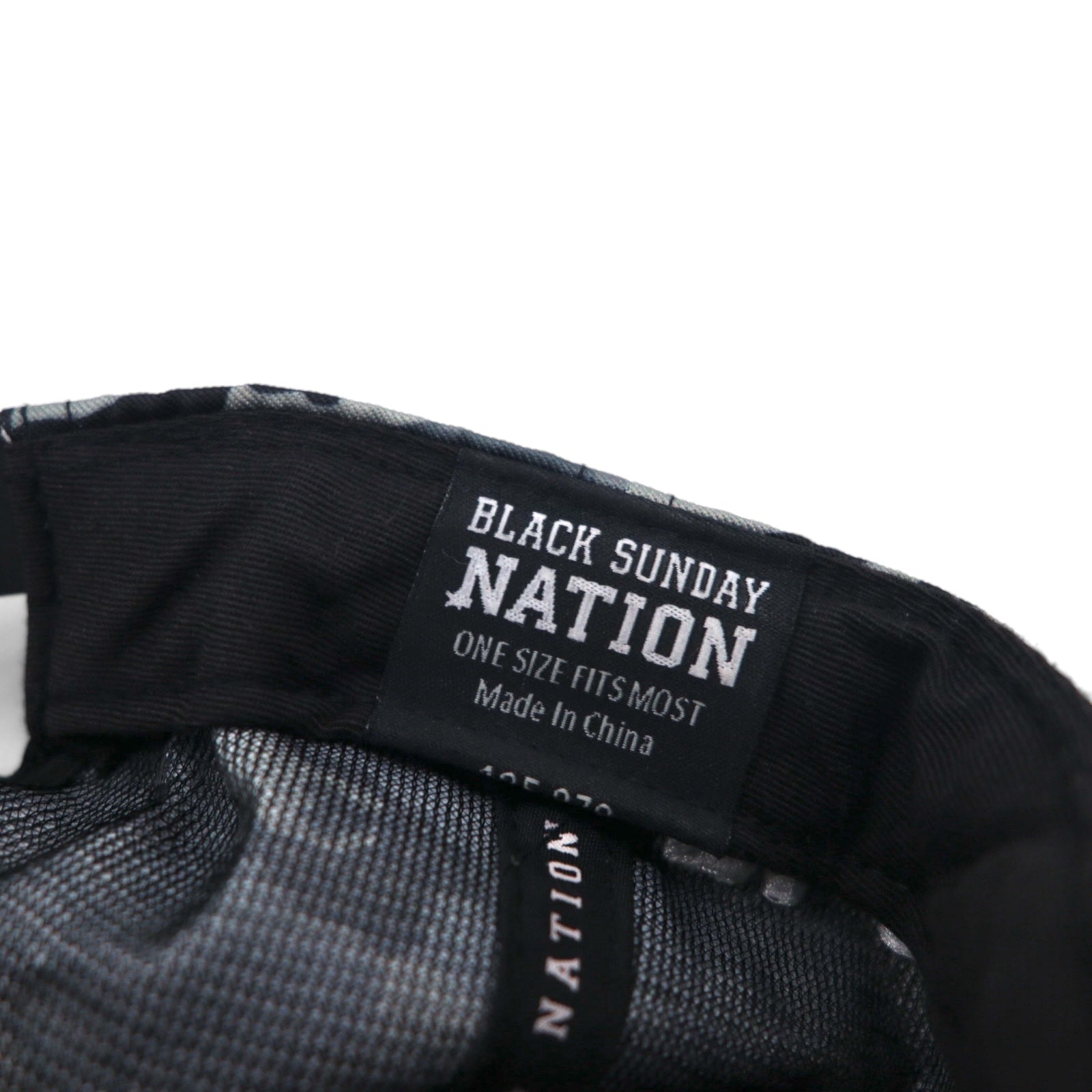 BLACK SUNDAY Snapback Baseball Cap FREE Black Camo Skull Plate