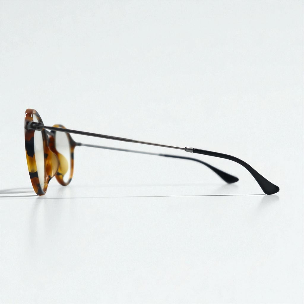 Ray-Ban Boston Tortoiseshell Round Sunglasses RB2447-VF 5492 49-21 145 Made in Italy