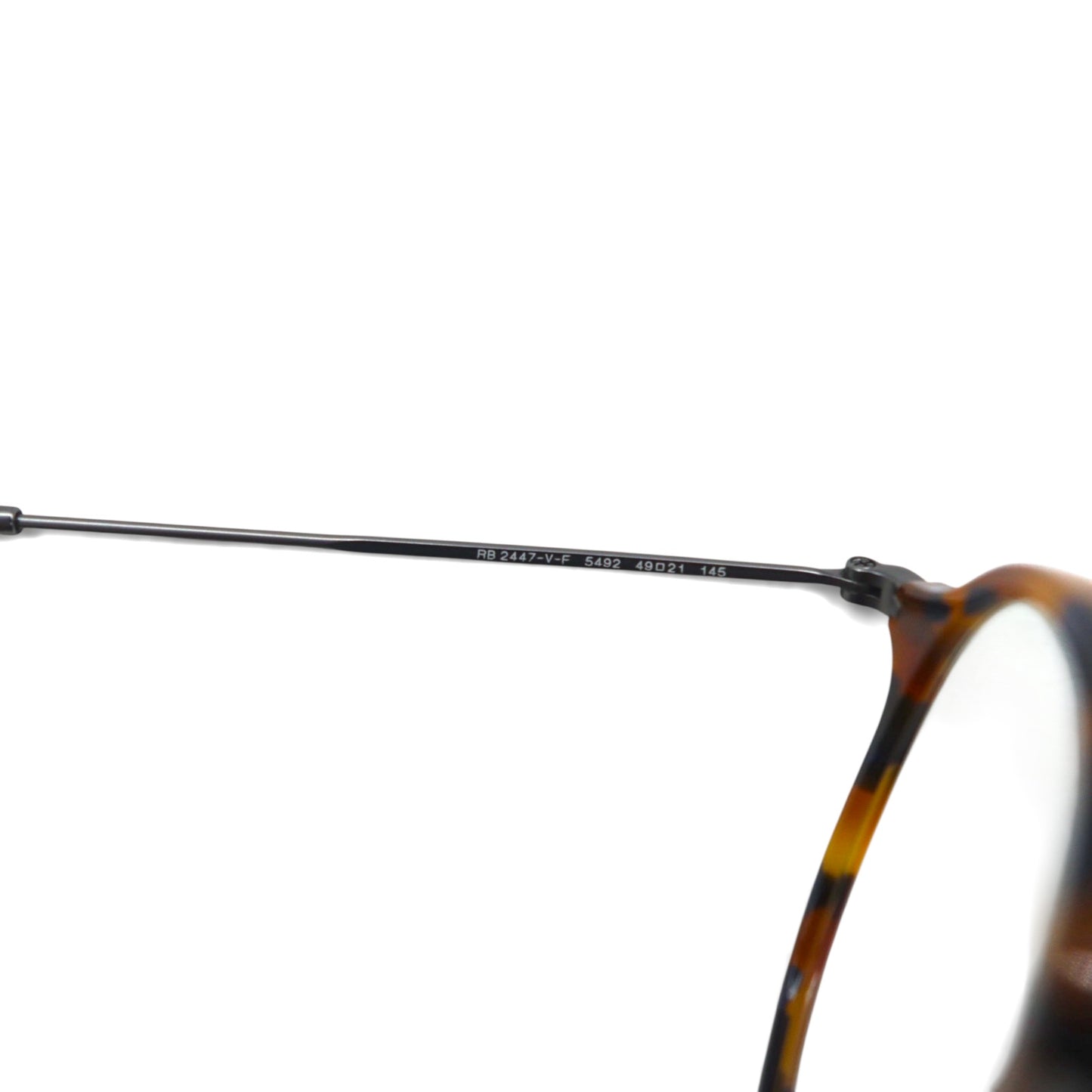 Ray-Ban 伊達メガネ サングラス ボストン ベッコウ ラウンド RB2447-V-F 5492 49-21 145 イタリア製