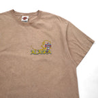 HARLEY DAVIDSON USA製 Hanes BEEFY-T プリント Tシャツ XL ベージュ コットン ALASKA