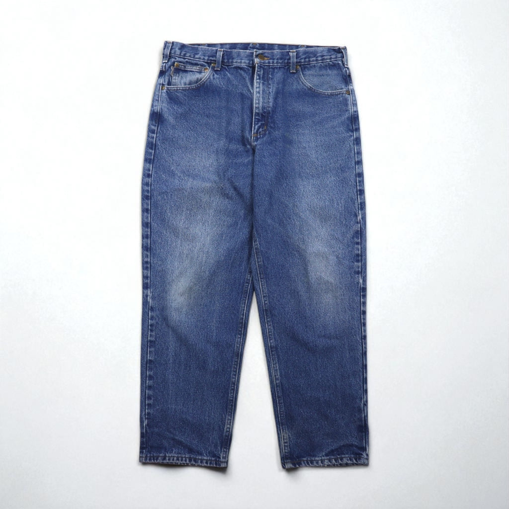 carhartt リラックスフィット テーパード デニムパンツ ジーンズ XL インディゴ B17 DST