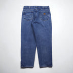 carhartt リラックスフィット テーパード デニムパンツ ジーンズ XL インディゴ B17 DST