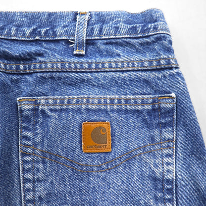 Carhartt Relaxed Fit Tapered Denim Jeans, XL, Indigo, B17 DST