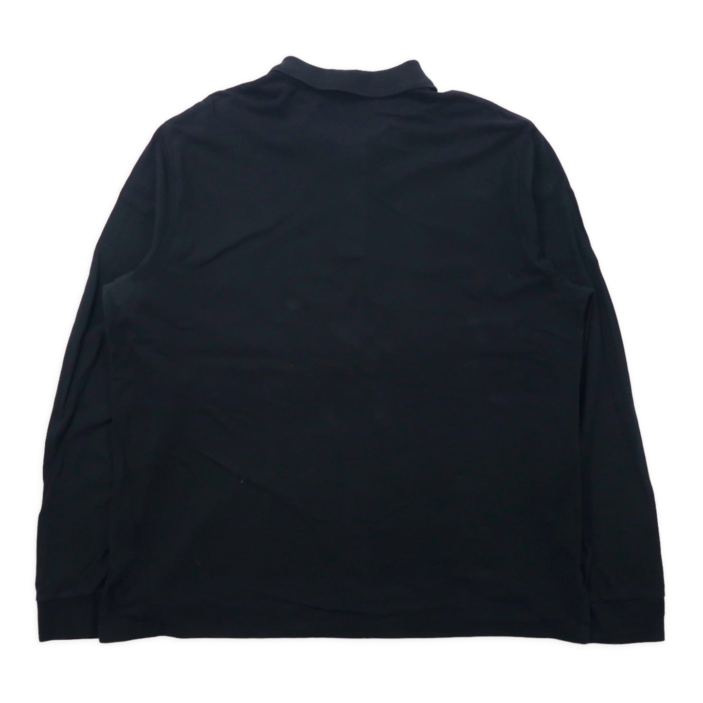 Eddie Bauer ビッグサイズ 長袖ポロシャツ 2XL ブラック コットン