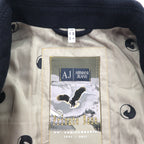 ARMANI JEANS ダブルブレスト ピーコート S ネイビー ウール 30周年記念