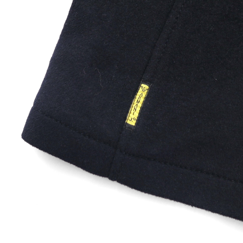 ARMANI JEANS ダブルブレスト ピーコート S ネイビー ウール 30周年記念