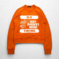 Dsquared2 Distressed Print Sweatshirt M Orange Made in Italy