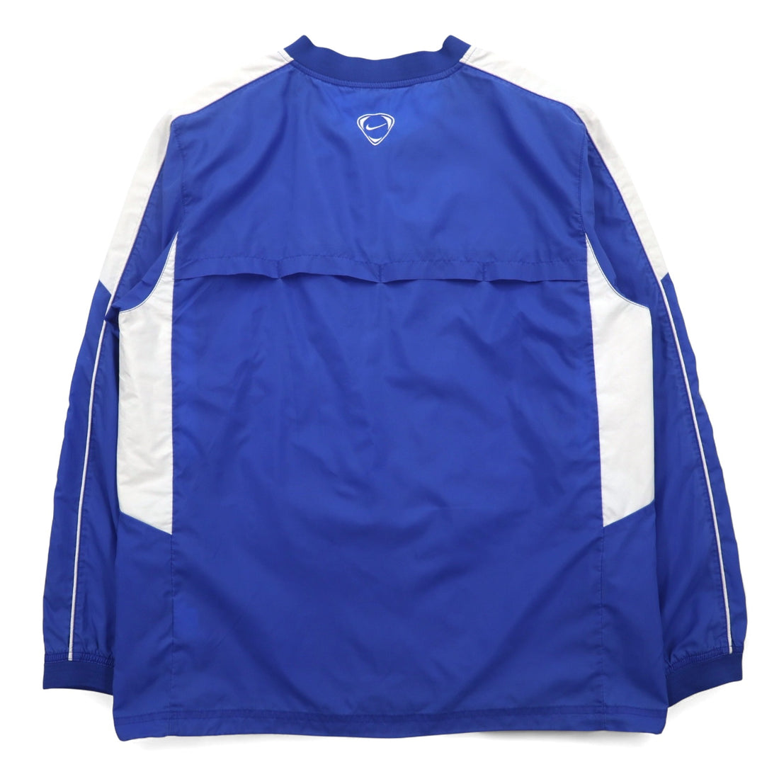 NIKE Piste Pullover Nylon Jacket L Blue Swoosh Logo
