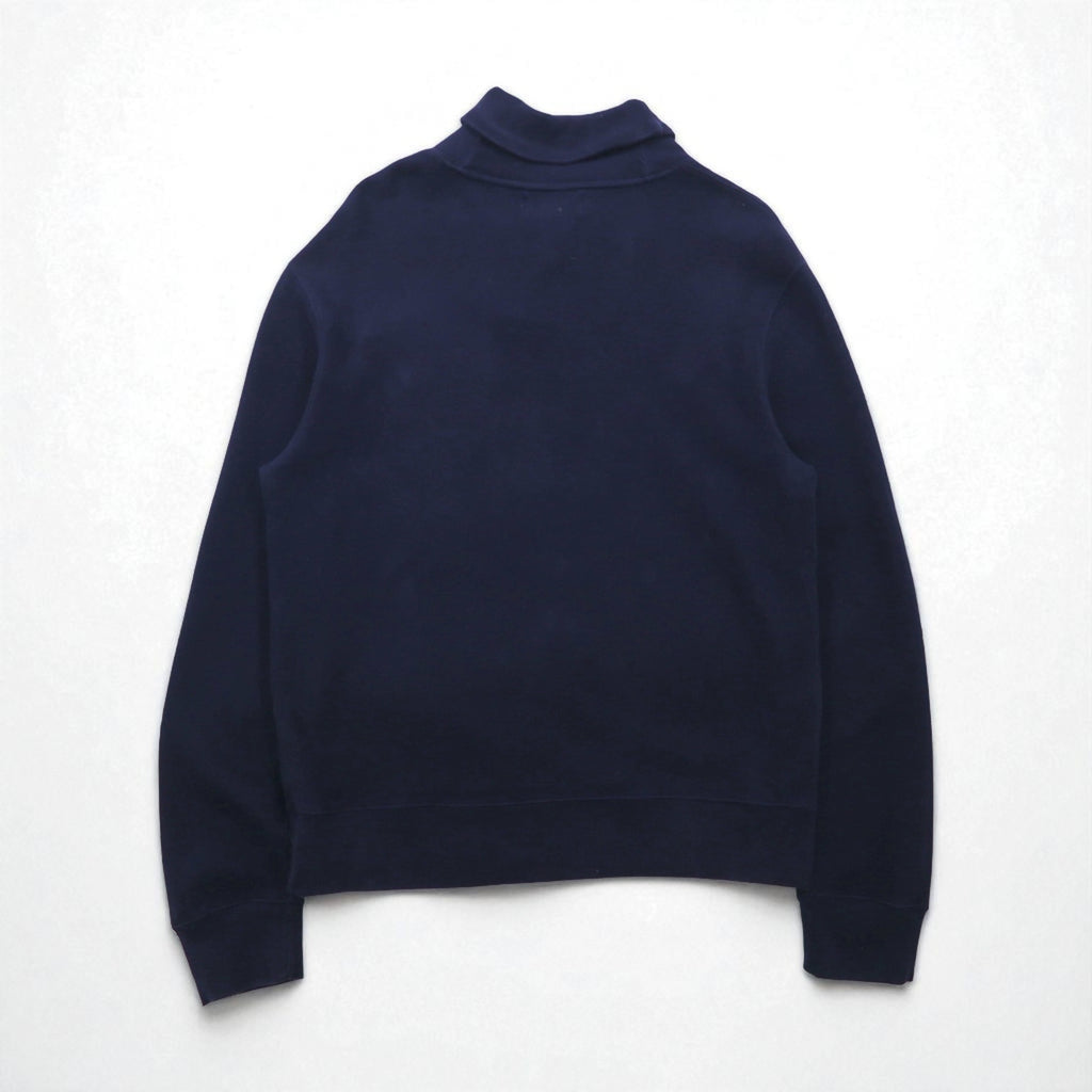 Polo Ralph Lauren 90s Shawl Collar Sweatshirt, Size L, Navy, Small Pony Embroidery