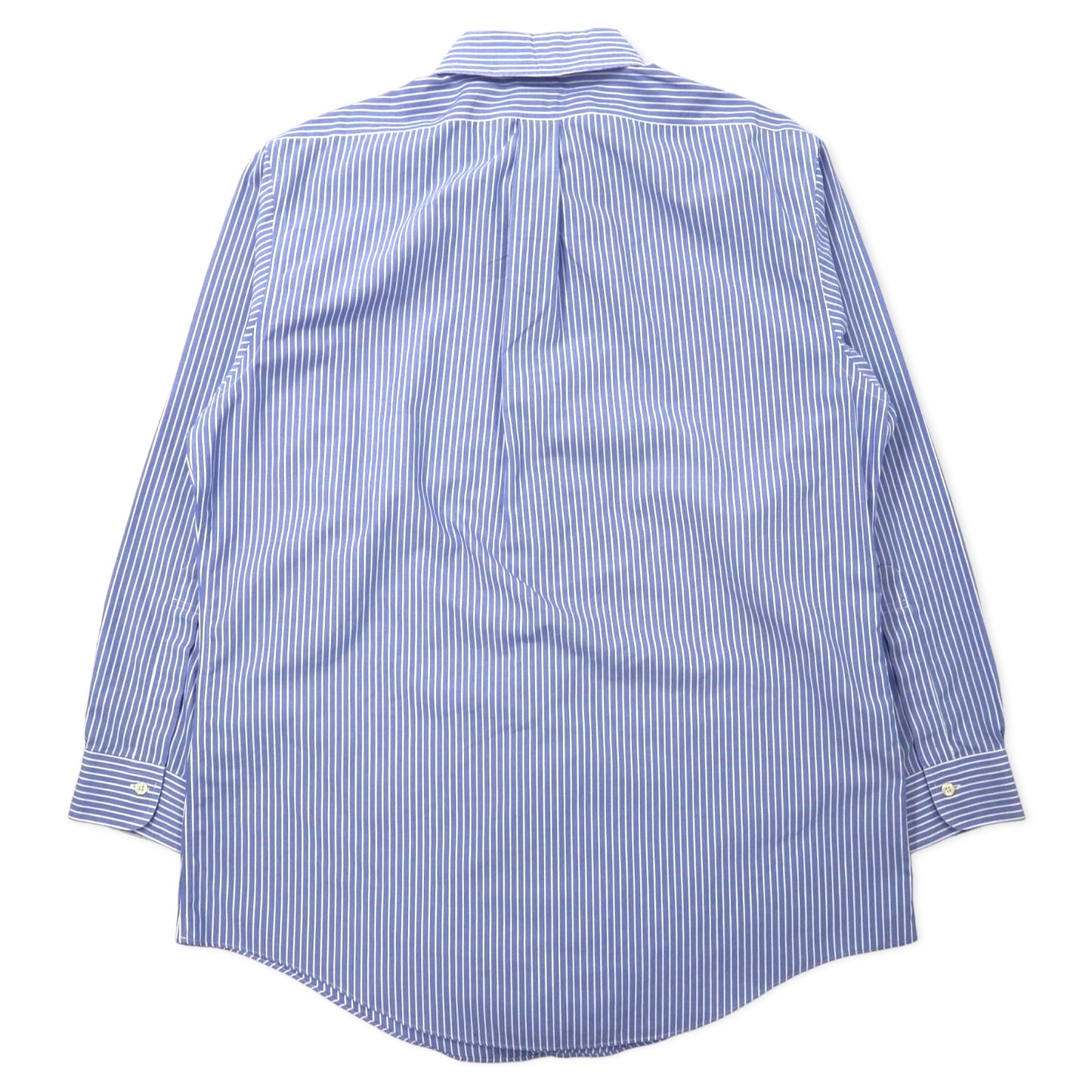 Brooks Brothers ドレスシャツ 16.5-33 ブルー ストライプ コットン SLIM FIT