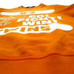 Dsquared2 Distressed Print Sweatshirt M Orange Made in Italy