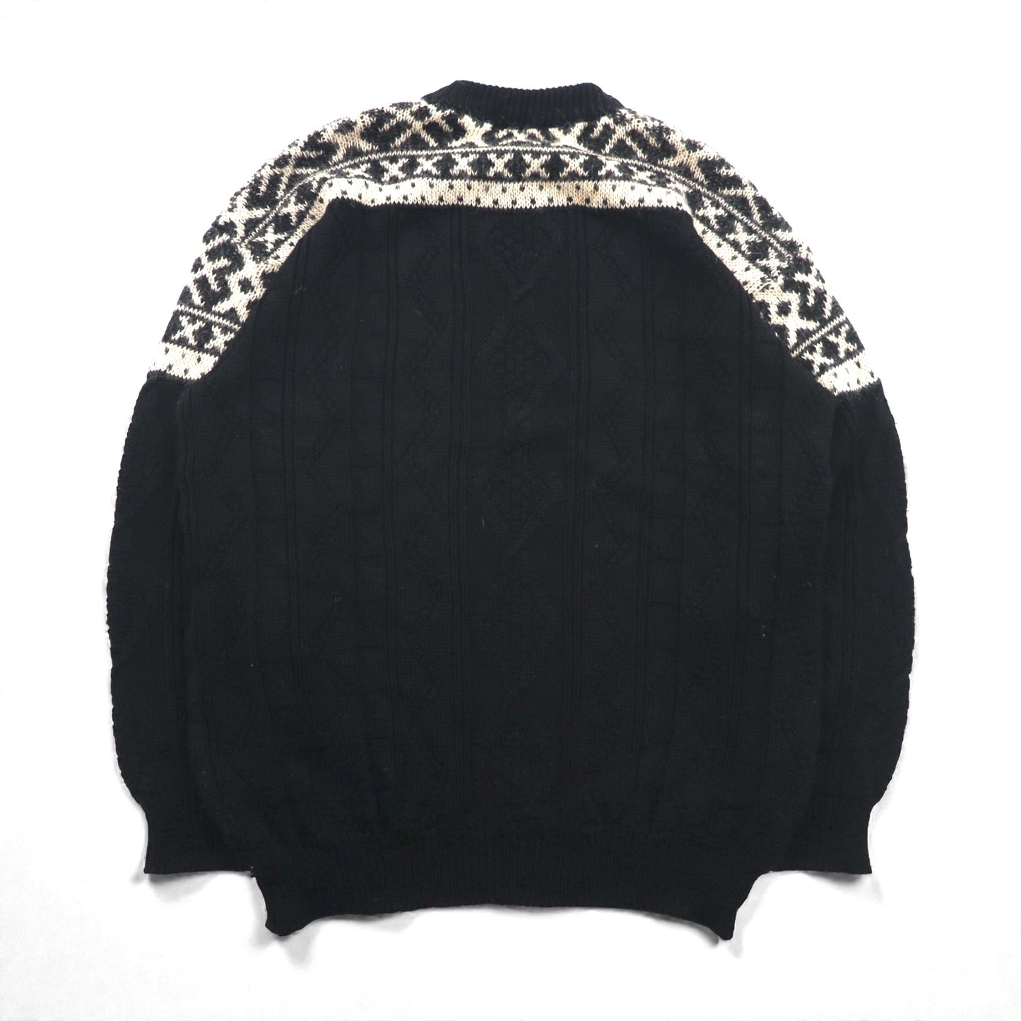 St.michael 90年代 英国製 フィッシャーマン アラン ニット セーター L ノルディック イギリス製