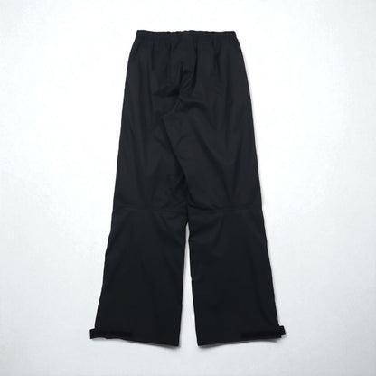 THE NORTH FACE アウトドア ナイロン テックパンツ HYVENT 防水 シェルパンツ S ブラック 裾 ジップ スリット