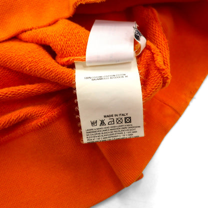 Dsquared2 ダメージ加工 プリント スウェット M オレンジ イタリア製