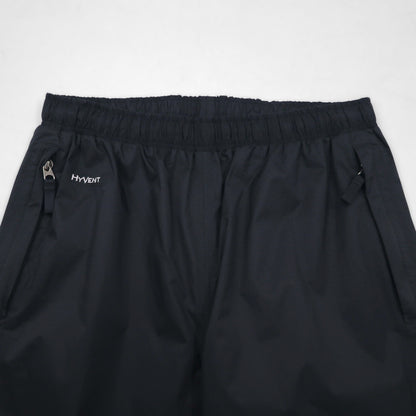 THE NORTH FACE アウトドア ナイロン テックパンツ HYVENT 防水 シェルパンツ S ブラック 裾 ジップ スリット