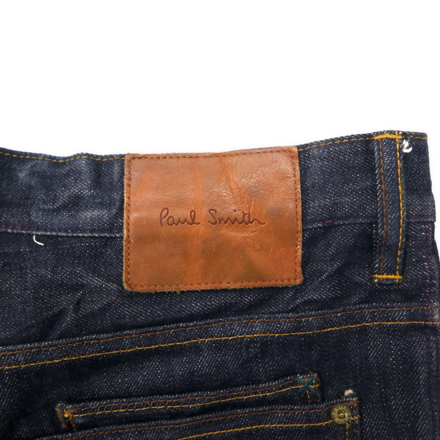 Paul Smith JEANS リジッド デニムパンツ XXL ブルー 濃紺 日本製