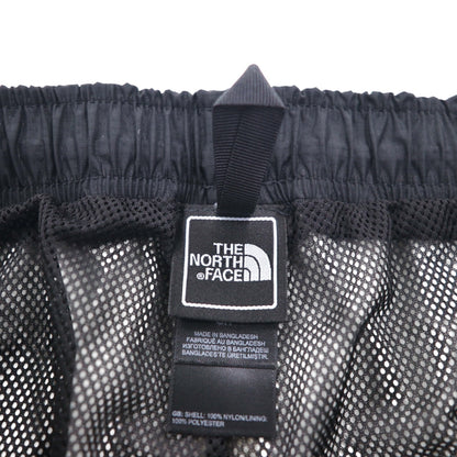 THE NORTH FACE アウトドア ナイロン テックパンツ HYVENT 防水 シェルパンツ S ブラック 裾 ジップ スリット