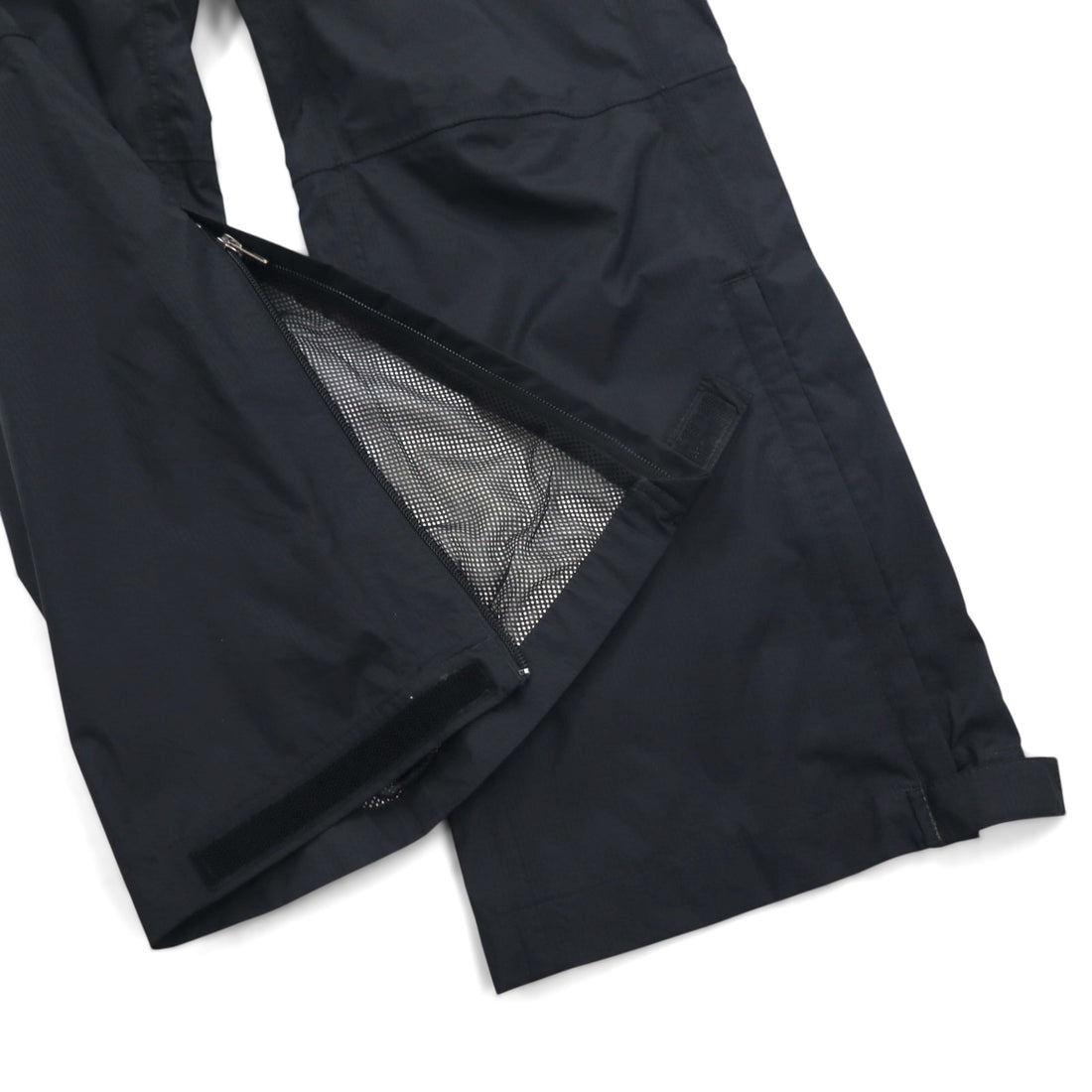 THE NORTH FACE HYVENT Waterproof Shell Pants, Size S, Black, Zippered Hem, and Slits