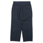 TAILORS ROW by Deansgate USA製 80年代 2タック ワイド スラックスパンツ W96 グレー チェック ウール サスペンダーボタン