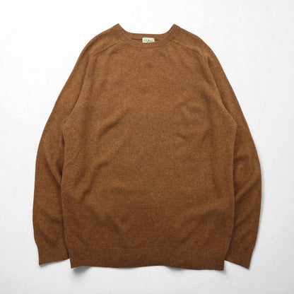 L.L.Bean ハイゲージ ニット セーター XL ベージュ ウール クルーネック BHX9