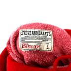 STEVE AND BARRY'S Reverse Weave Hoodie L Red Cotton OHIO STATE College Arch Logo Big Size