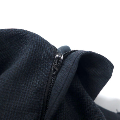 TAILORS ROW by Deansgate USA製 80年代 2タック ワイド スラックスパンツ W96 グレー チェック ウール サスペンダーボタン