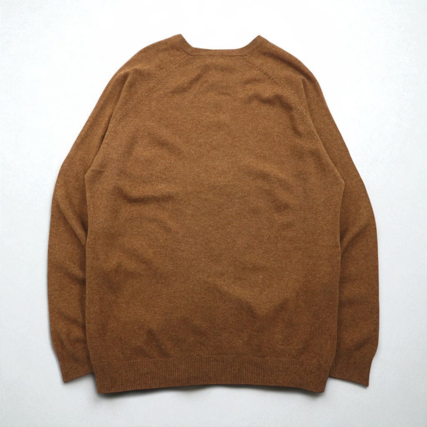 L.L.Bean ハイゲージ ニット セーター XL ベージュ ウール クルーネック BHX9