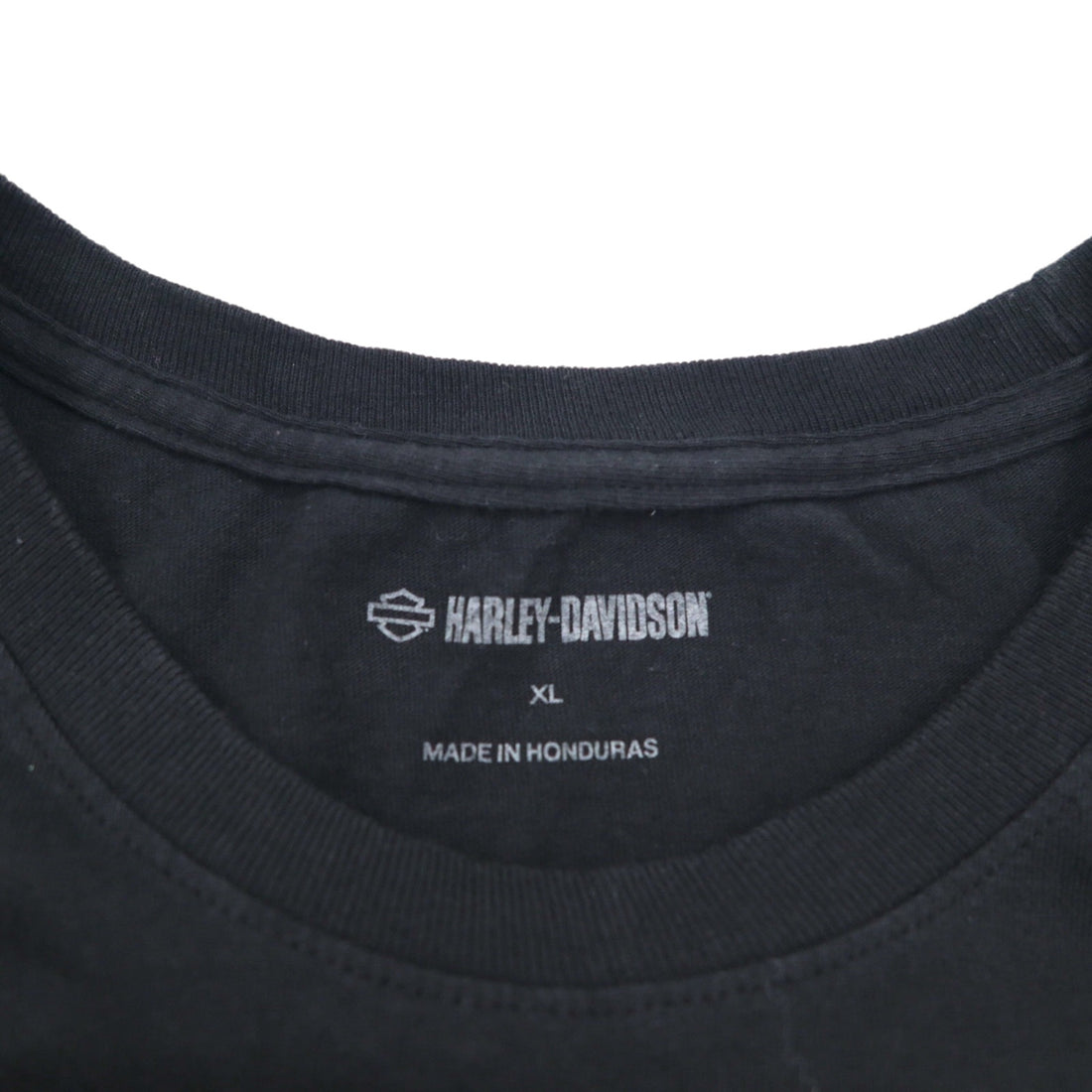 HARLEY DAVIDSON 両面プリント Tシャツ XL ブラック コットン 犬 EL PASO ホンジュラス製