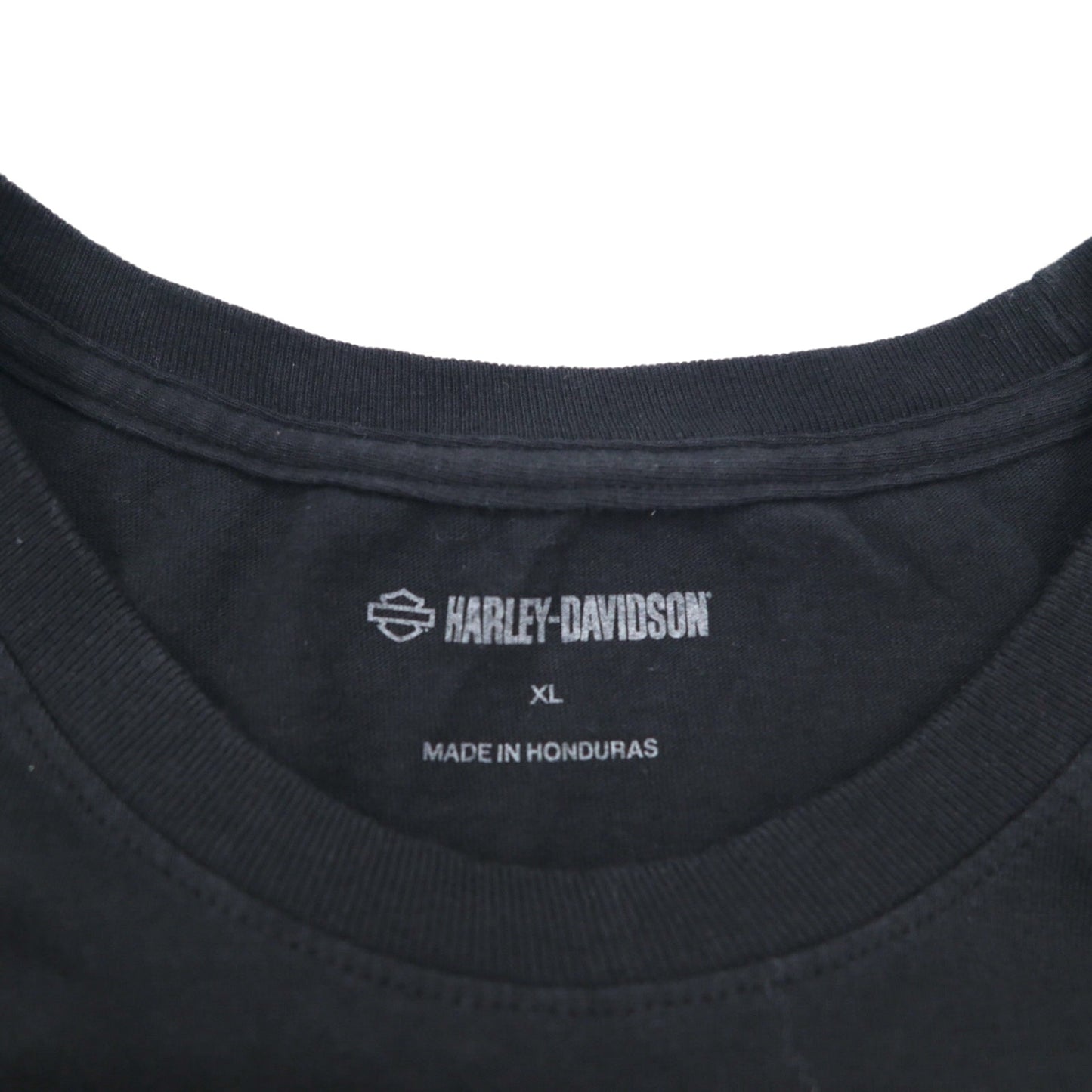 HARLEY DAVIDSON Double-sided Print T-Shirt XL Black Cotton Dog EL PASO Made in Honduras