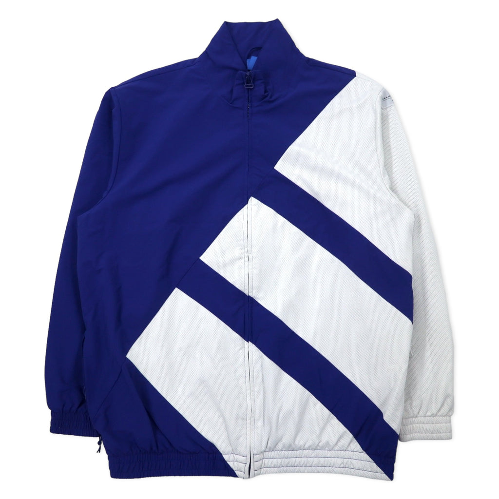 日本然リトテ-古着オンライン-adidas originals トラックジャケット ジャージ 4XO ブルー ナイロン メッシュ切り替え ビッグサイズ Equipment Bold Tracktop BR3840-adidas originals Track Jacket Jersey 4XO Blue Nylon Mesh Switching Big Size Equipment Bold Tracktop BR3840