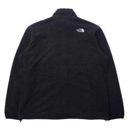 THE NORTH FACE Full Zip Fleece Jacket XL Black Polyester One Point Logo Embroidery