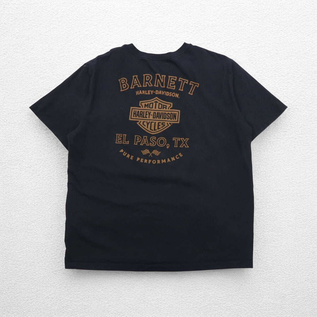 HARLEY DAVIDSON 両面プリント Tシャツ XL ブラック コットン 犬 EL PASO ホンジュラス製