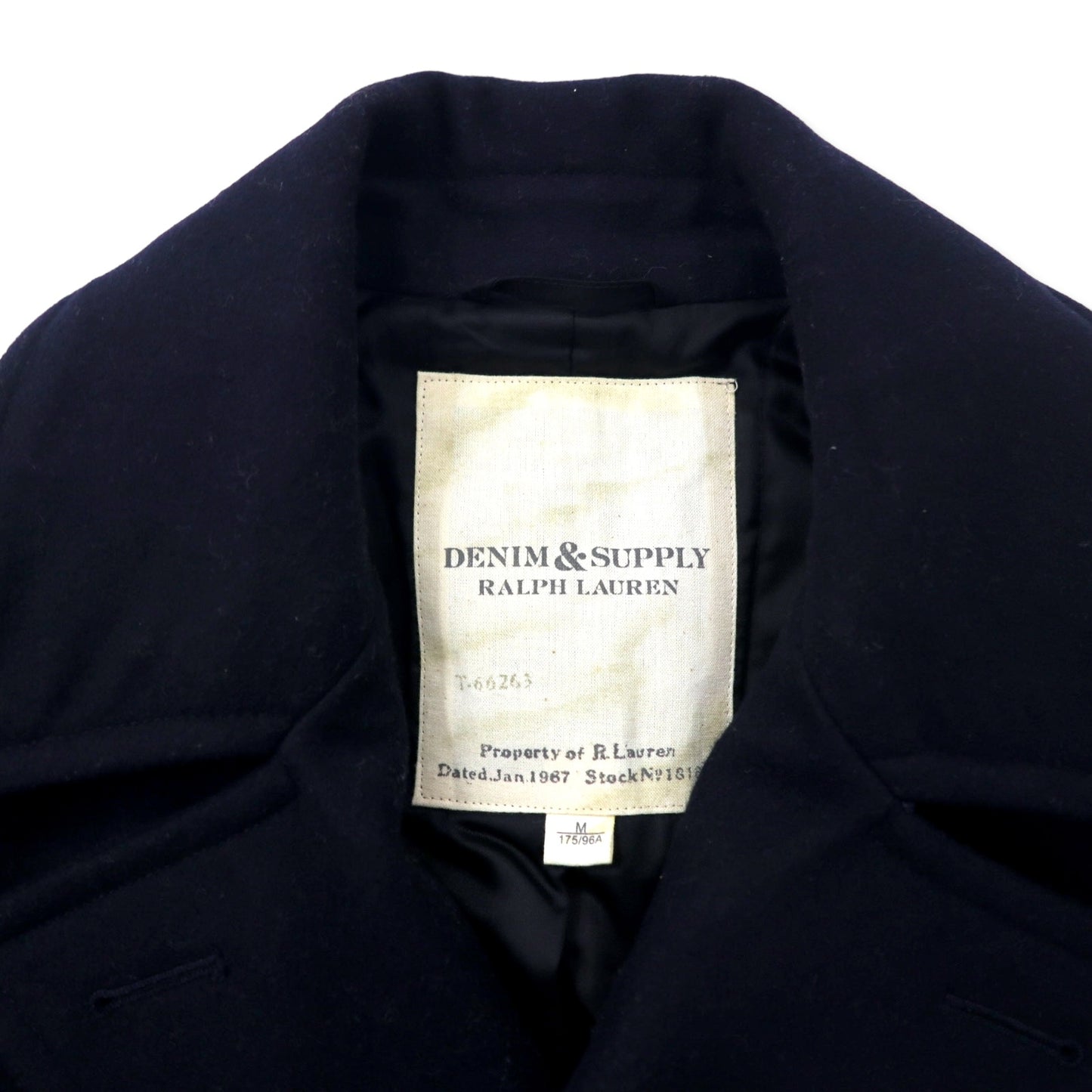 DENIM & SUPPLY RALPH LAUREN ピーコート M ネイビー ウール