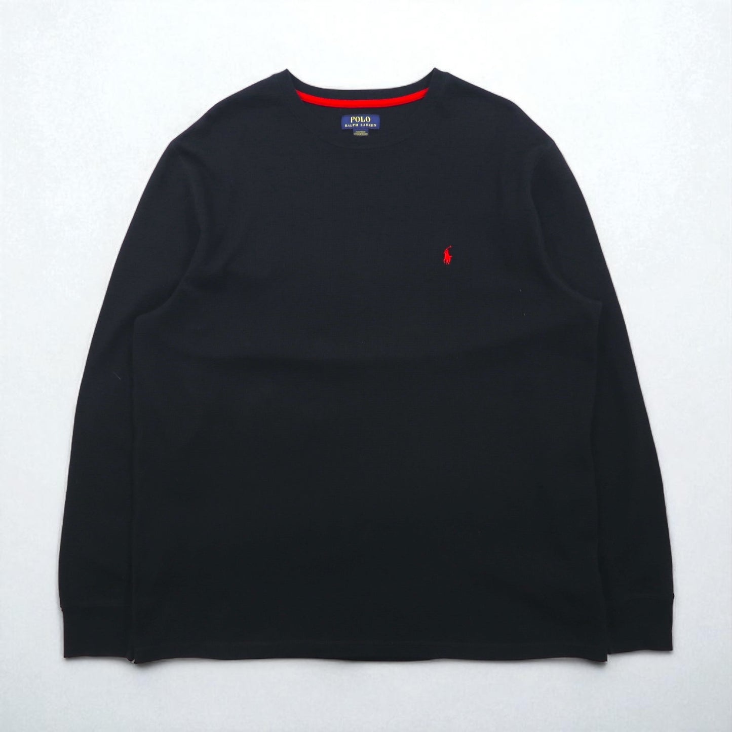 Polo Ralph Lauren サーマル ロングスリーブ Tシャツ ロンT 2XL ブラック スモールポニー刺繡