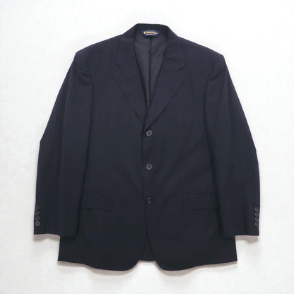 Brooks Brothers 3B セットアップ スーツ M ネイビー ウール ストライプ