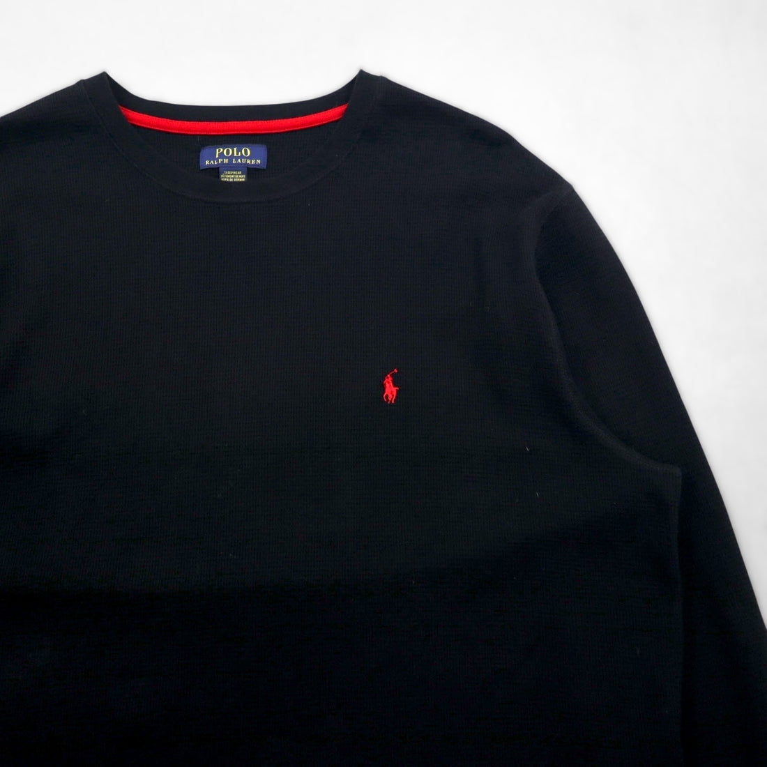 Polo Ralph Lauren サーマル ロングスリーブ Tシャツ ロンT 2XL ブラック スモールポニー刺繡