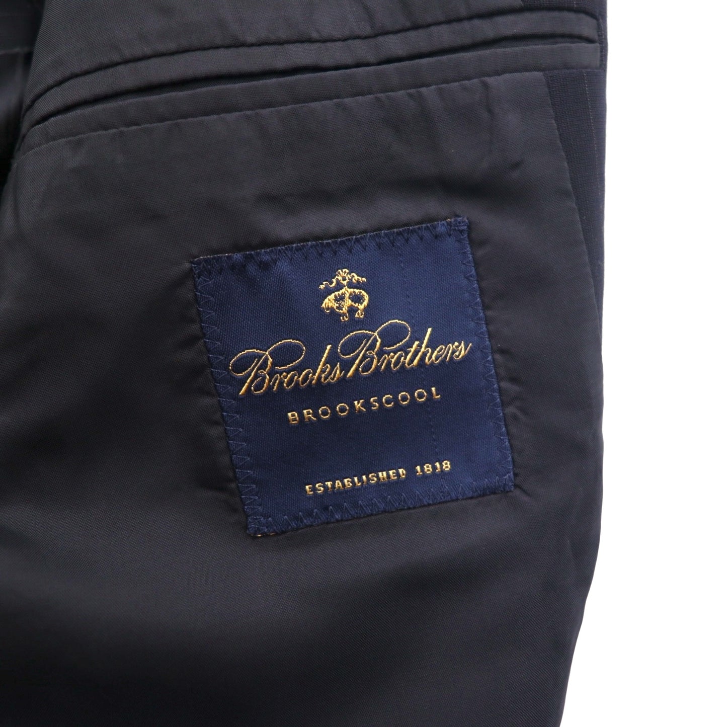Brooks Brothers 3B セットアップ スーツ M ネイビー ウール ストライプ
