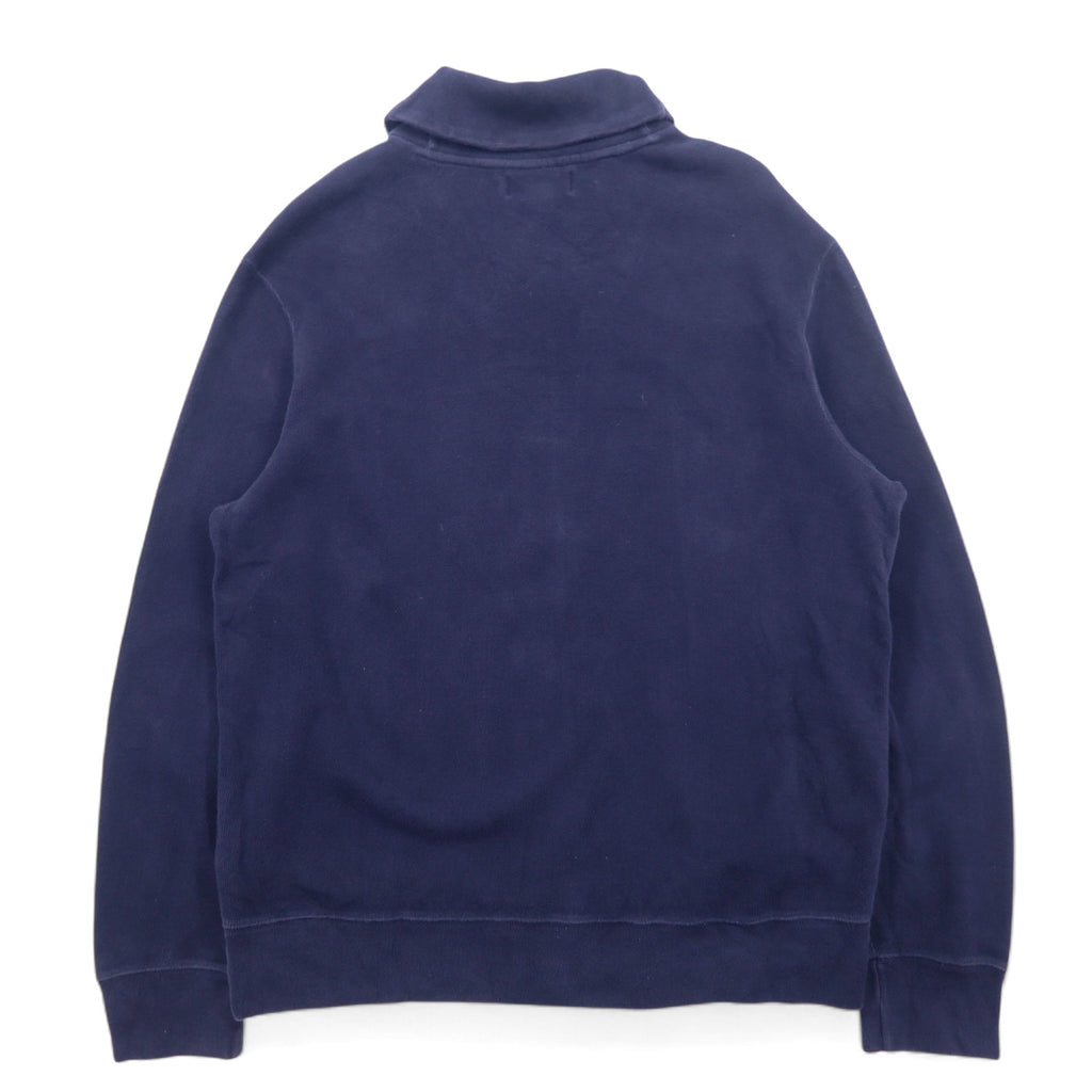 Polo by Ralph Lauren shawl collar sweatshirt, XL, navy, cotton, small pony embroidery