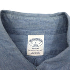 Brooks Brothers REGENT Button-Down Chambray Shirt, Large, Blue Cotton