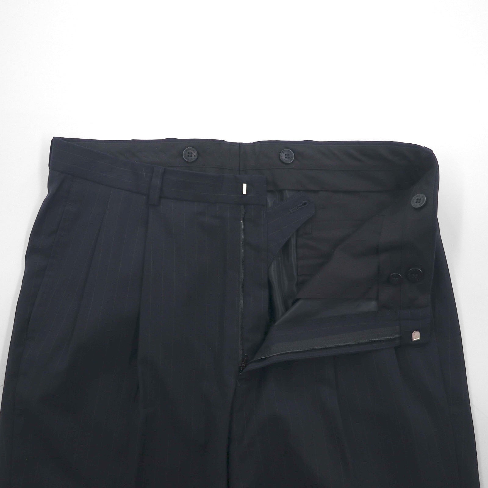 Brooks Brothers 3B セットアップ スーツ M ネイビー ウール ストライプ