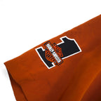 HARLEY DAVIDSON モーターサイクル グラフィック 開襟 半袖 オープンカラーシャツ XL ベージュ バックロゴ